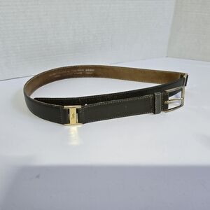 YSL Vintage Brown Leather Belt